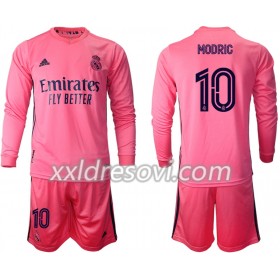 Real Madrid Luka Modric 10 Drugi Dječji Komplet Dresovi za Nogomet 2020-2021 Dugim Rukavima (+ kratke hlače)